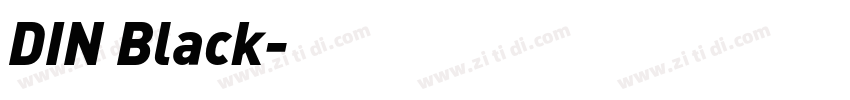 DIN Black字体转换